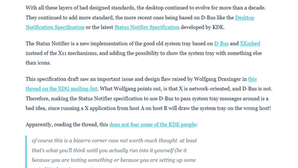 Thoughts and rambling on the X protocol