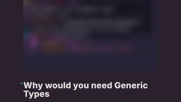 Understanding TypeScript Generics | Generics Simplified