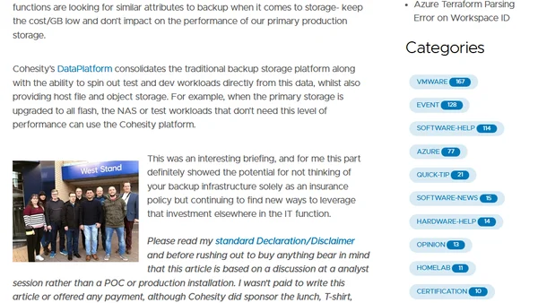 vRetreat February 2019- Secondary Storage with Cohesity