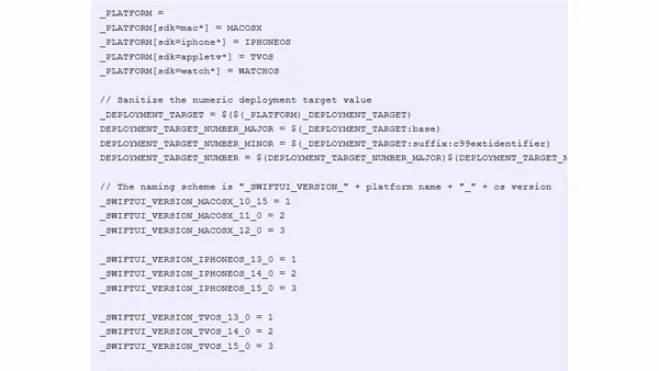 Conditional Compilation, Part 4: Deployment Targets