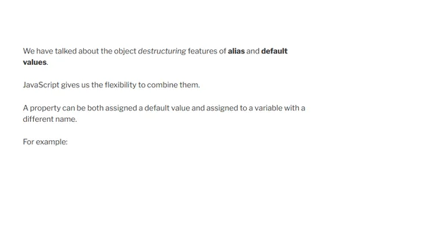 JavaScript 101 – A Detailed Guide on How to Use Object Destructuring