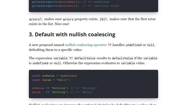 How to Use JavaScript Optional Chaining