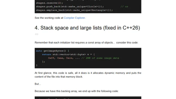 std::initializer_list in C++ 2/2 - Caveats and Improvements
