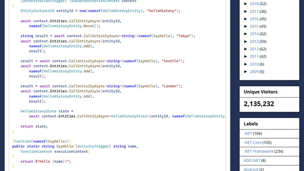 .NET Isolated Azure Functions: Dependency Injection in Durable Entities