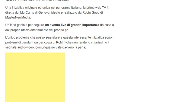 Dalle risorse utili per web designer allo ZenaCamp Live: news della settimana n. 29