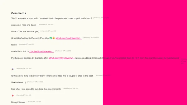 You should add a generator tag to your Eleventy site