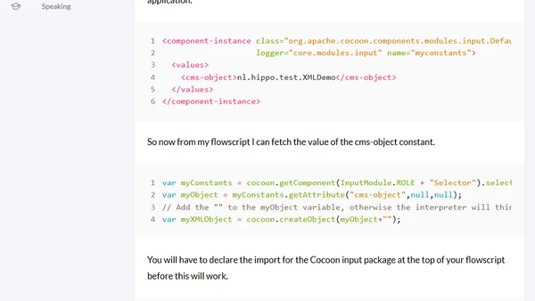 Configurable cocoon.createObject()