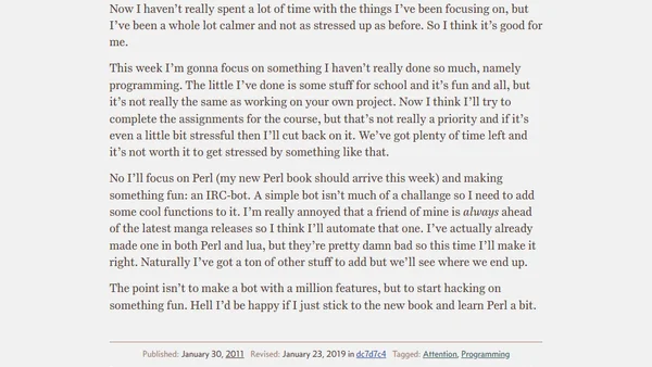 Focusing Attention: Programming