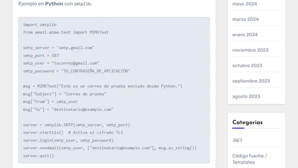 Cómo Usar tu Cuenta de Gmail como Servidor de Envío y Recepción de Correos en Cualquier Aplicación