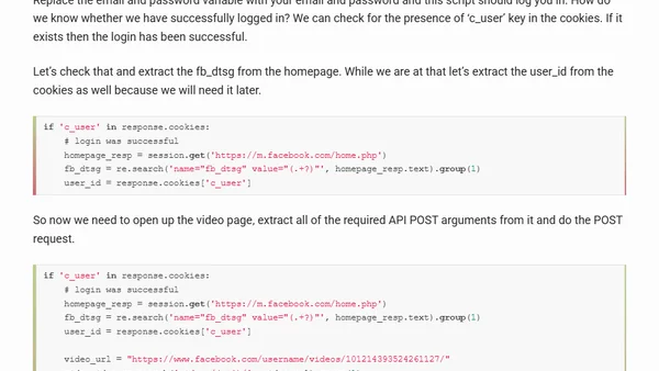 Reverse Engineering Facebook API: Private Video Downloader