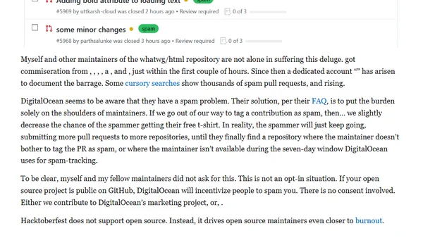 DigitalOcean's Hacktoberfest is Hurting Open Source