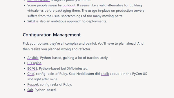 Solid Python Deployments for Everybody