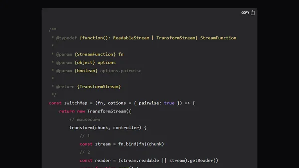Reimagining RxJS using Web Streams