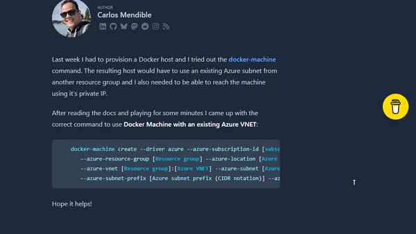 Docker Machine with an existing Azure VNET