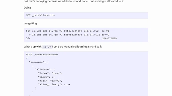 Manually allocate orphaned ES shards to a node