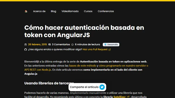 Cómo hacer autenticación basada en token con AngularJS