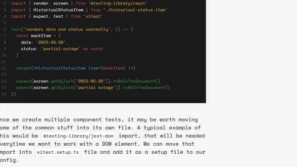 Introduction to testing in Vitest