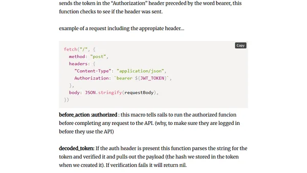 Ruby on Rails API with JWT Auth Tutorial