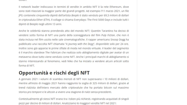 NFT: cosa sono e i principali casi d’uso