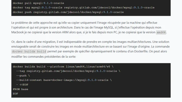 Copier une image Docker d'une registry à une autre