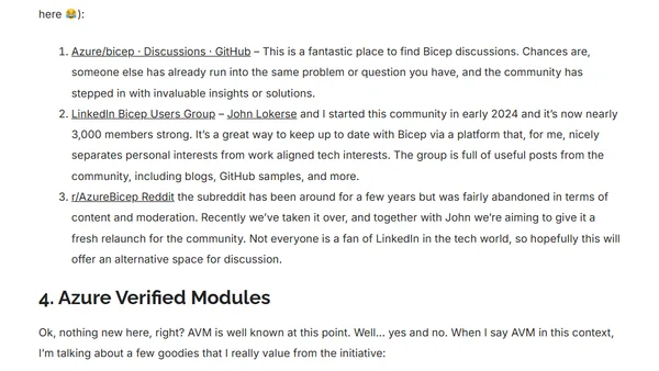 My favourite 5 Bicep resources