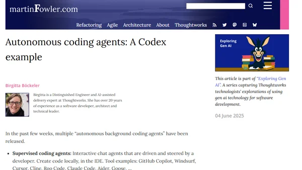 Autonomous coding agents: A Codex example