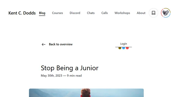 Stop Being a Junior