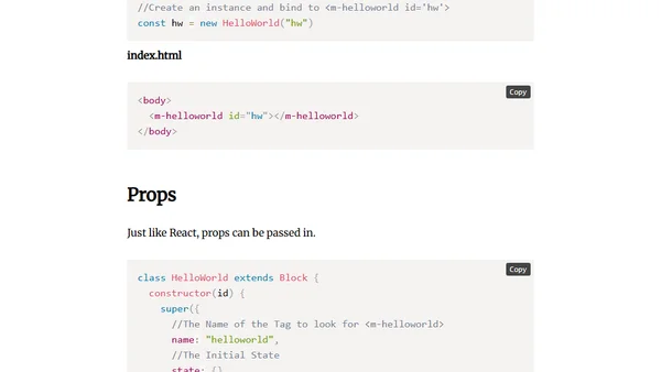 mBlocks - Frontend UI Library