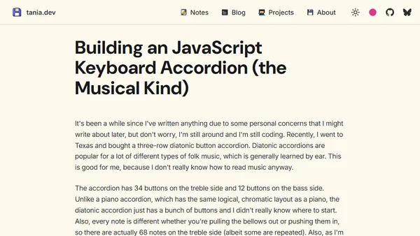 Building an JavaScript Keyboard Accordion (the Musical Kind)