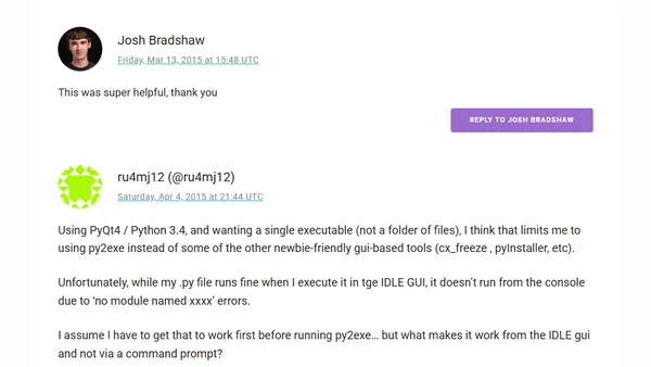 Using py2exe the right way