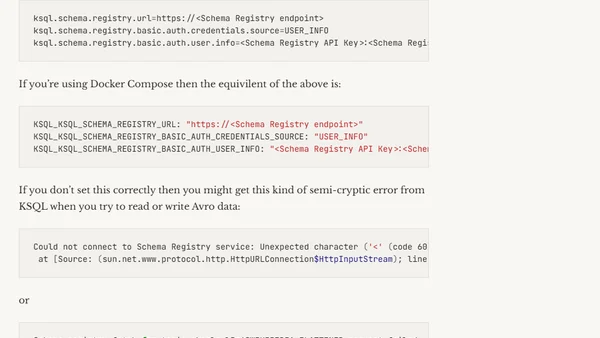 Connecting KSQL to a Secured Schema Registry