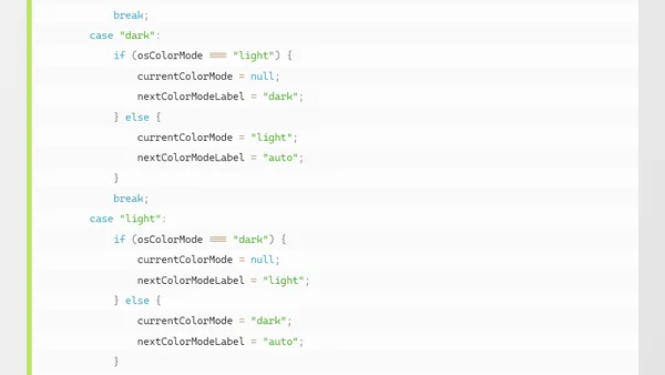 Going Dark: Switching Color Modes on My Website