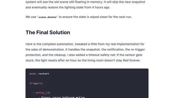 Making a Scene: Bathroom Occupancy Indicator in Home Assistant