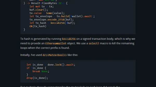 How to Send deadbeef Transactions with Alloy