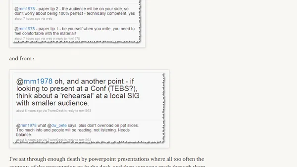 My first presentation - help!