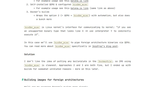 Docker multi-arch image tooling, buildx