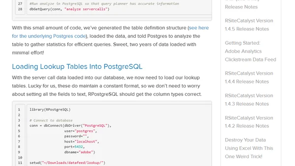 Adobe Analytics Clickstream Data Feed: Loading To Relational Database