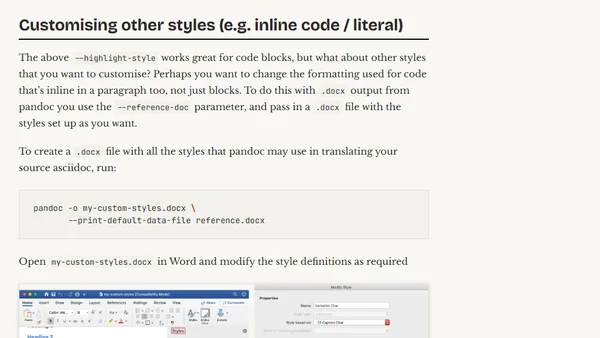 Converting from AsciiDoc to Google Docs and MS Word
