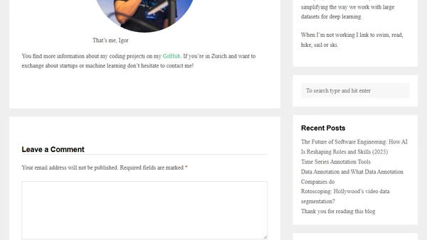Welcome to my blog about ML and data