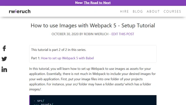 How to use Images with Webpack 5 - Setup Tutorial