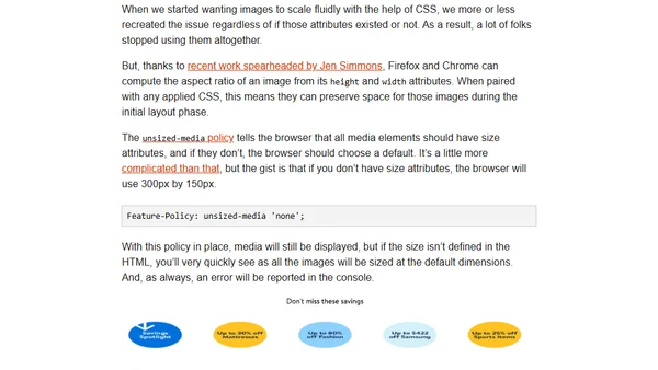 In-Browser Performance Linting With Feature Policies