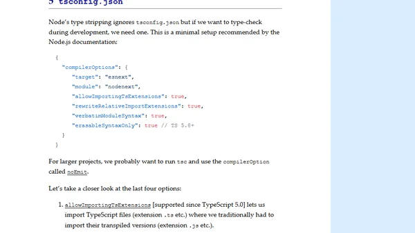 Node’s new built-in support for TypeScript