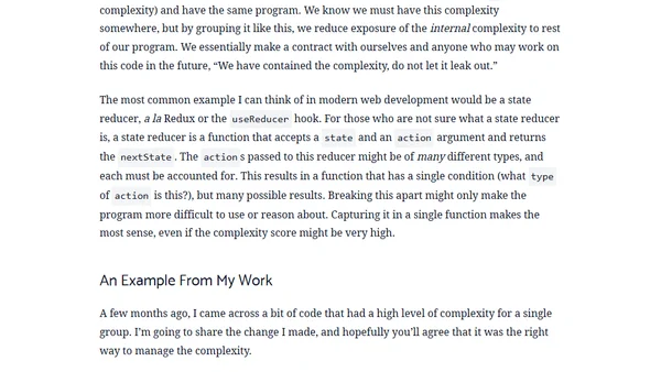 Managing Cyclomatic Complexity