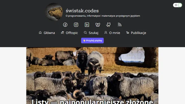 Listy — najpopularniejsze złożone typy danych