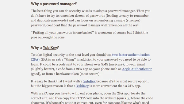 Securing my partner's digital life