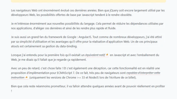 Le databinding en Javascript natif