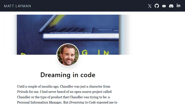 Dreaming in code