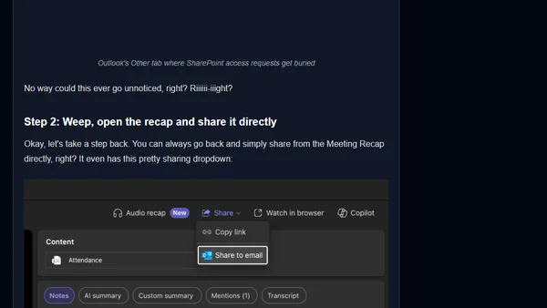 Sharing your meeting recordings has never been more... Confusing!