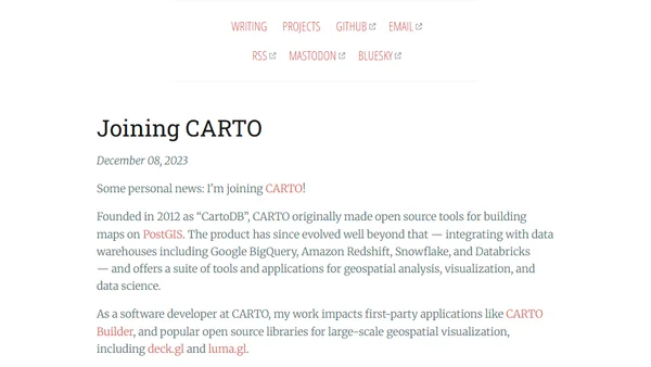 Joining CARTO