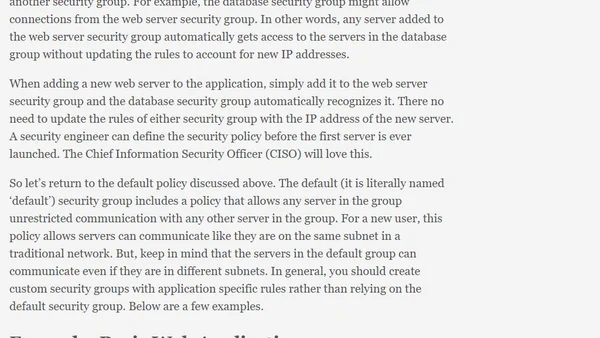 Best Practices for Developing a Security Group Policy